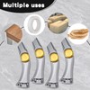 4 Pcs Silver Fixed Blade Roofing Knives with Replacement Blades,