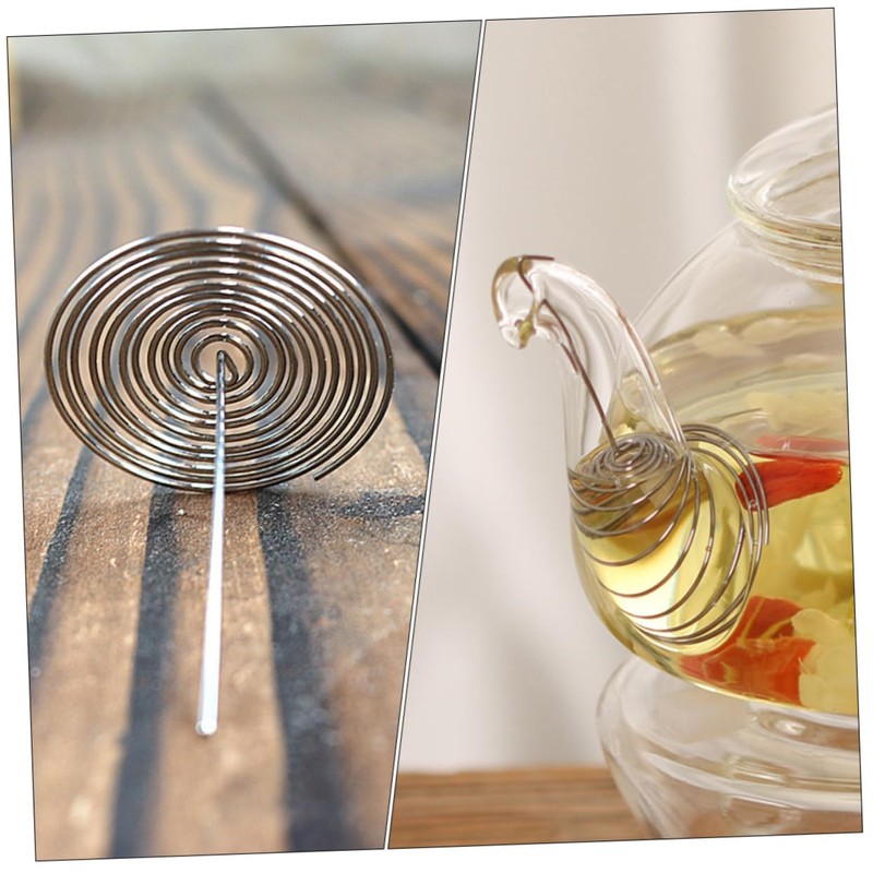 ULTECHNOVO 20Pcs Stainless Steel Tea Pot Filters Spring Strainers for