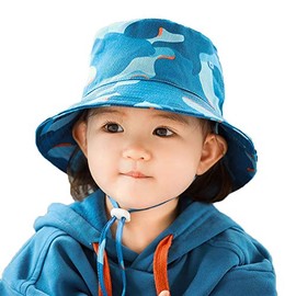 Vivobiniya Baby Boy Summer Hats Toddler boy Bucker hat Sun Hats 0-8years Old (2-4T, Camouflage(Blue))