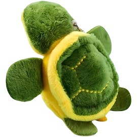 Zenarao Mini Sea Turtle Keychain Animal Plush Turtle Keychain, Animal Party Decorations for Birthday Bag Accessories Ocean Suplies