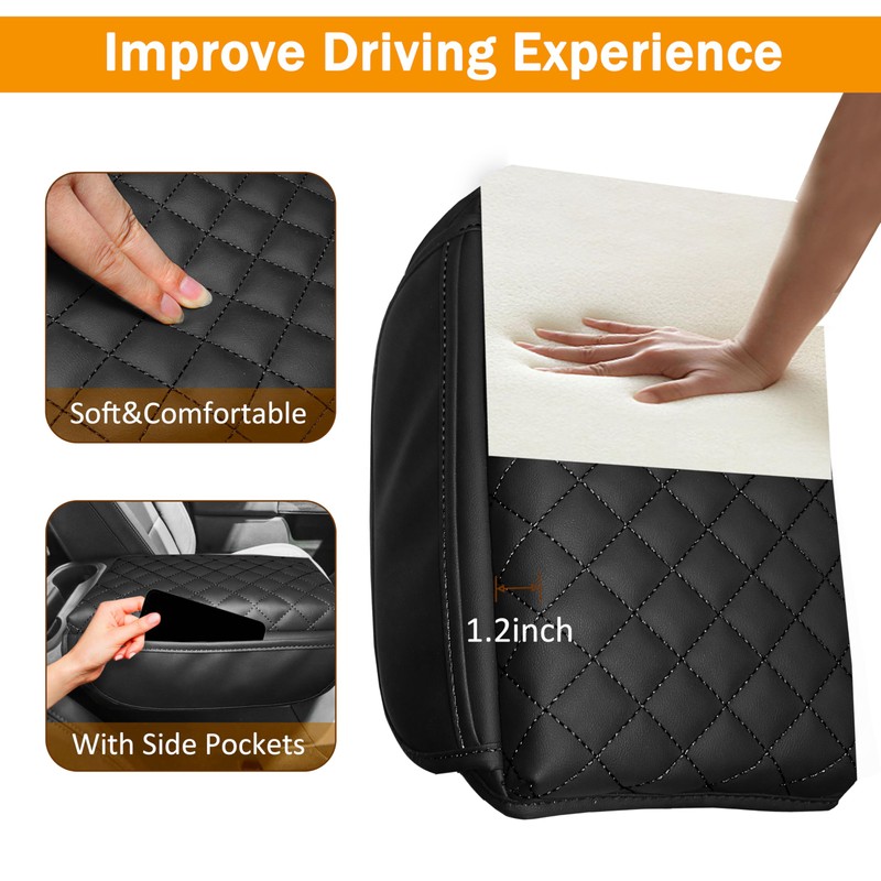 SENSHINE 1.2in Thickness Center Console Cover for Ford Bronco Accessories