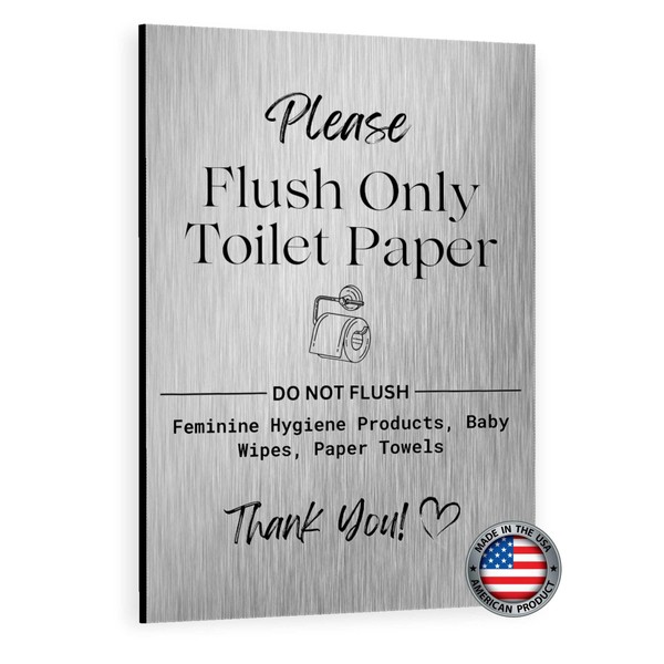 "Flush Only Toilet Paper - Do Not Flush Wipes or