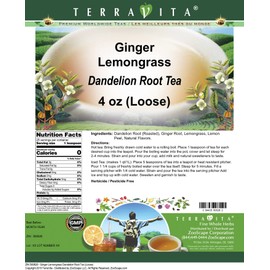Ginger Lemongrass Dandelion Root Tea (Loose) (4 oz, ZIN: 560628)