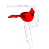 YCHTEWY-12PCS Bird Christmas Ornaments Clip on Cardinals for Trees-3.5 lnch