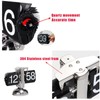 KENJIEY Flip Clock,Retro Flip Down Clock Mechanical Digital Flip Desk