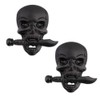 Pack of 2 Skull Emblem Logo Stickers for All Vehicles