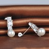 Unendlich U Fashionable Women's Stud Earrings 925 Sterling Silver Cubic