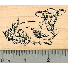Lamb Rubber Stamp, Easter Series, Spring Theme