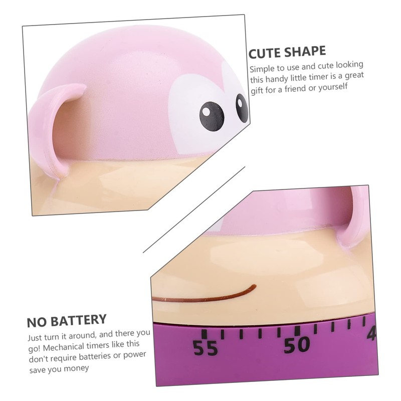 ABOOFAN 1Pc Cartoon Animal Kitchen Timer Practical Reminder for Cooking