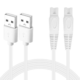 AZJCKEW USB Charger Cord Compatible with Finishing Touch Flawless Legs Shaver – 5V USB Power Cable for Women’s Electric Trimmer, 2-Pack (NOT for Flawless Body Razor and Flawless Nu Razor)