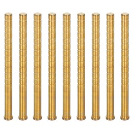 PATIKIL 300 Grain Archery Arrow Brass Insert, 9 Packs Insert Screw Copper Brass Arrow for .244/6.2mm Carbon Arrows