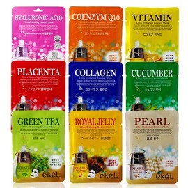 Ikel Ultra Hydrating Essence Mask 25ml (10 sheets) Collagen / 울트라 하이드레이팅 에센스 마스크 25ml (10매입) 콜라겐