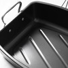HAPPIELS 17 x 13 inch Roasting Pan with Rack, 20-25