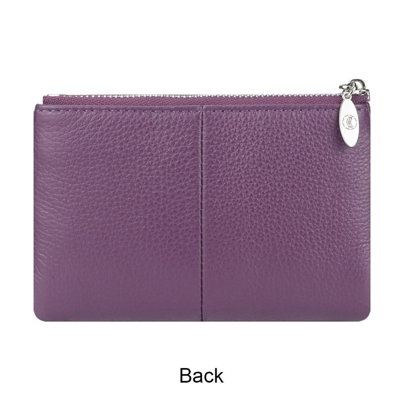 Royal Bagger RFID Blocking Women's Short Wallet Genuine Leather Multi-card