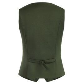 Belle Poque Versatile Vest Waistcoat for Women's Vintage U Neck Dressy Waistcoat for Business