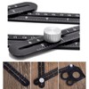 Angzhili 1 Pack Multi Angle Measuring Ruler,Aluminum Alloy Multi-Function Angle