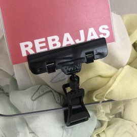 25 Black Double Rotating Price Clips Plastic Display Clip Label Holder Price Holder Shop Price Display Price Clip Label Holder Price Clip Price Clip