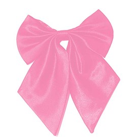 Flairs New York Women Handmade Pre-Tied Bowknot Bow Tie (Flamingo Pink [Silky])