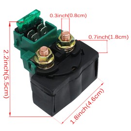 Yerbay Starter Relay for Honda XL600V Transalp 1989-1990 CB650 Nightthawk 1979-1985 CB700SC NIGHTHAWK S 1984-1986 CB750 CB750F SUPER SPORT 1979-1983 CB900 1983 9999999982 cm