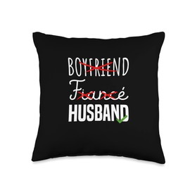 Boyfriend Fiance Husband Groom Wedding Funny Throw Pillow, 16x16, Multicolor