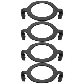 Create idea Pack of 4 Lamp Harp Holder Saddle Adapter Black 4.2 cm Compatible with E27 Thread Base Non-Slip Lampshade Adapter Metal Lamp Shade Holder