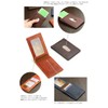 Avies Vintage Wax Leather, Genuine Leather, Bi-fold Pass Case, Made