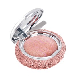 POPCODE Baked Blush Marbleized Powder Blush for Cheeks, Creamy Lightweight Natural Finish, Infused with Vitamin E, Vegan & Cruelty Free, Talc Free - #002 CREAM ROSES