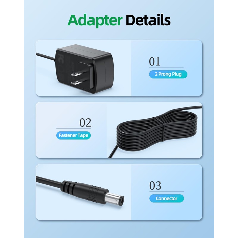 Charger Fit for Prettycare Vacuum Cleaner W200 W400 W300 W100