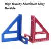 Woodworking Square Protractor, 3D Multi Angle Triangle Ruler Scriber 45/90
