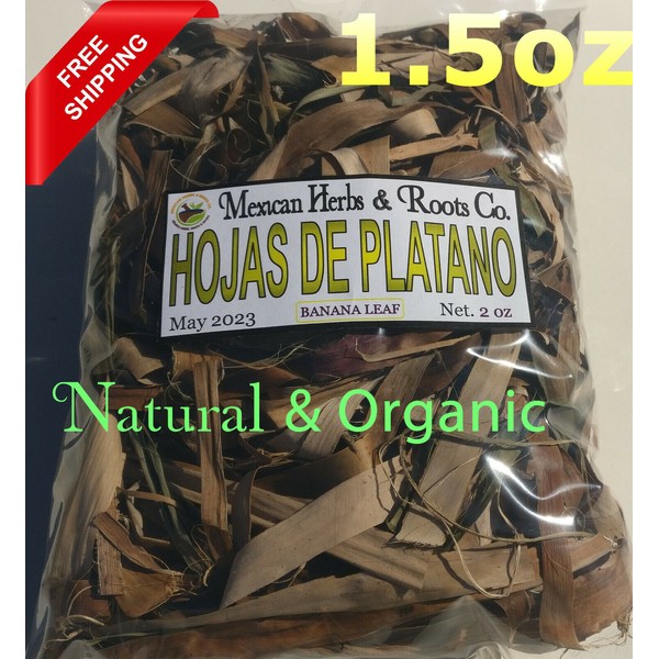 Hojas de platano infusion/te sistema inmune inmunitario 1.5oz Natural organico