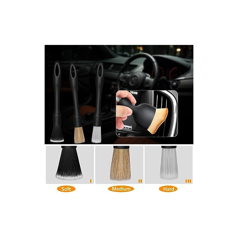 Juego de Cepillos WD&CD - 7 Piezas, Incluye Cepillo para