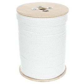GOLBERG G Twisted Polypropylene Rope (3/8 Inch, White, 50 Feet) Floating Polypro Cord