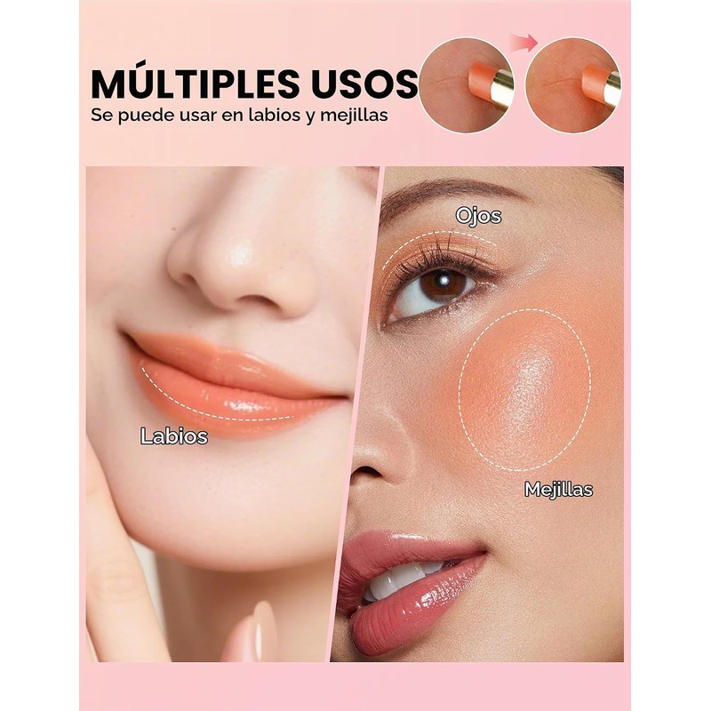 Erinde Bálsamo Labial que Cambia de Color PH,uso Diario Para