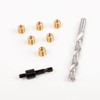 E-Z LOK 400-4 Threaded Inserts for Wood, Installation Kit, Brass,