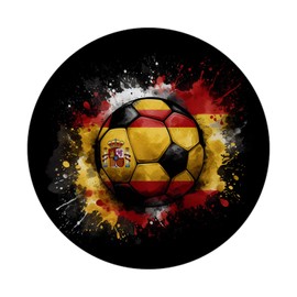 Football Spain Flag Magnet with Bottle Opener Round 2024 Sports Enthusiasts Spain Nation Colours Football Magnet with Bottle Opener Red Yellow Ball Ideal for Fans