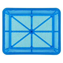 TrueCraftware-19-3/4" x 15-1/2" Square Colander Strainer Basket Blue Color - Wash Vegetables and Fruits Drain Cooked Pasta Kitchen Essentials Food Strainer Basket Strainer Kitchen