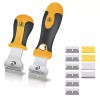 Edlok Multi-Purpose Razor Blade Scraper Set 10pcs Extra Blades Cleaning