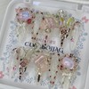 [Premium] Romantic Crystal Rose Handmade Nail Tips - Square M