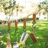 CALLYSONIC Leather S-Hooks 4 Pieces, S Hooks Large, S Hooks