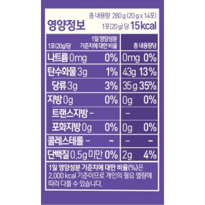 Whole Organic Blueberry Powder, 20g, 14 Packs