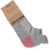 Running Alpaca Socks Aloe Infused (Light Grey/Pink Mauve, Small/Medium)