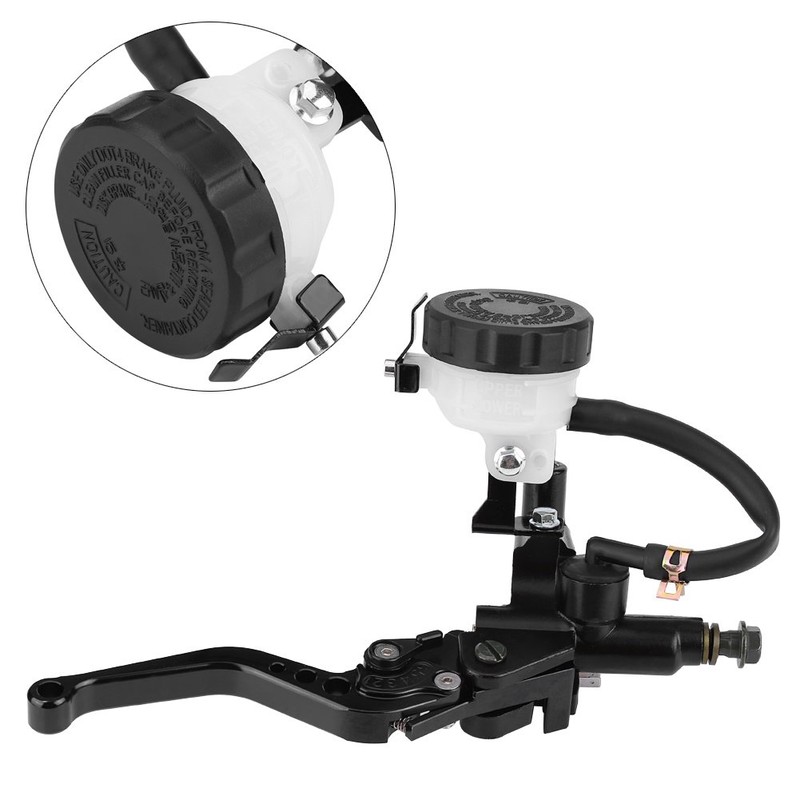 Qiilu Handlebar Motorcycle 22mm, Clutch Levers Brake Master Cylinder Universal