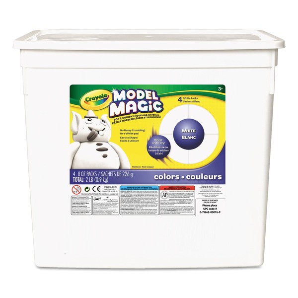 Crayola 574400 Model Magic Modeling Compound, 8 oz each packet,