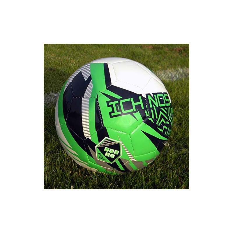 ICHNOS Snazzer Junior size football ball (White, Green, Blue, Silver,
