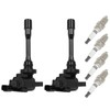 ECCPP ECCPP 2 ignition coils with 4 iridium Spark Plugs,UF295,for