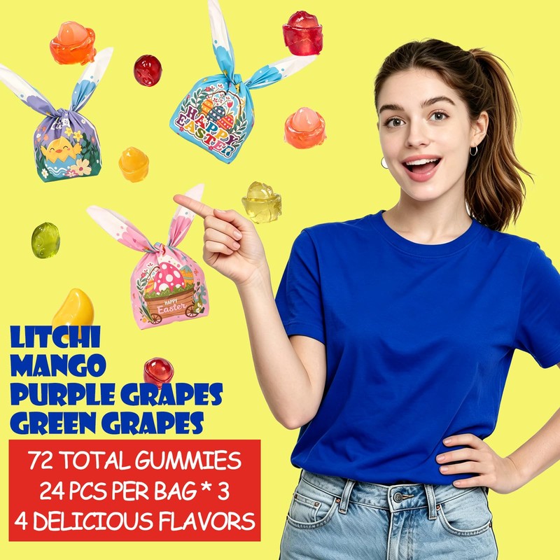 72 PCS Fruit Peelable Gummy Candy