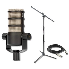 Rode PodMic Broadcast Mic + MS7701B Tripod Stand & XLR Cable