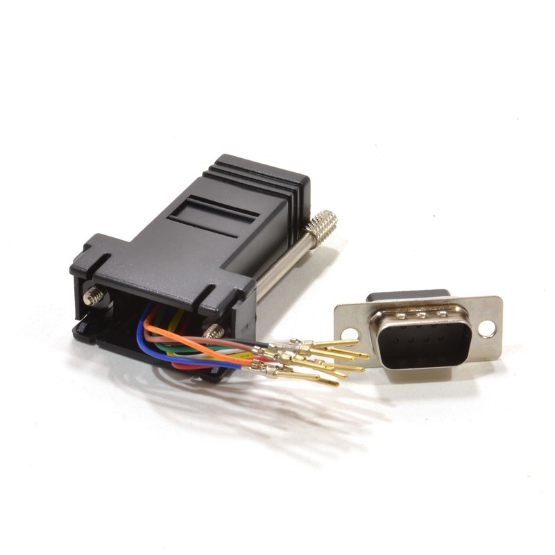 kenable RJ45 Female Socket to 9 pin Serial DB9 Male