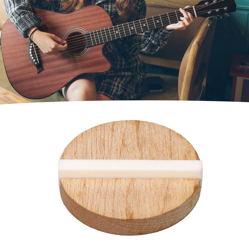 Guitar Resonator Biscuit Replacement Maple Wood Biscuit with Ox Bone