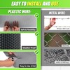 Black Plastic Wire Mesh Fence Roll - 15.7IN x 20FT